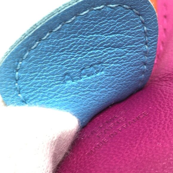 HERMES Horse Rodeo MM Bag Charm Key Holder Purple - Picture 7 of 7